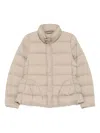 Jnby Cropped Puffer Jacket In Neutral