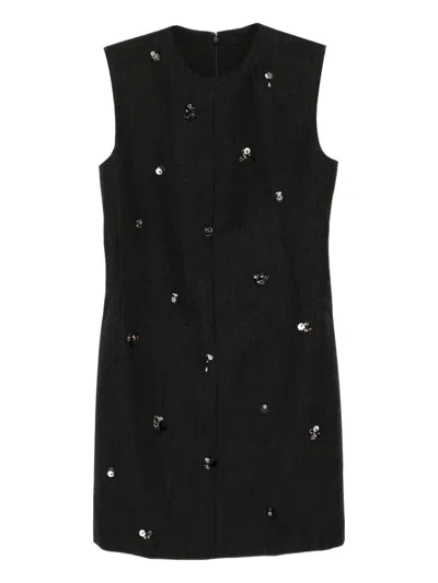 Jnby Crystal-embellished Dress In Black