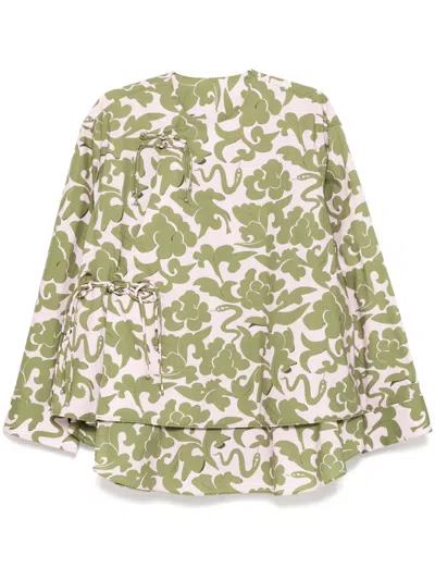 Jnby Curled Hem Jacket In Pink