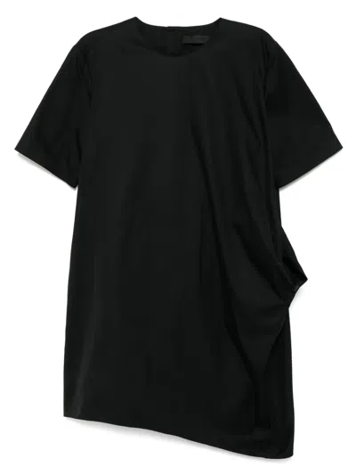 Jnby Curved-hem Dress In Black