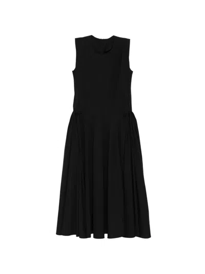 Jnby Deconstructed Sleeveless Dress In Black