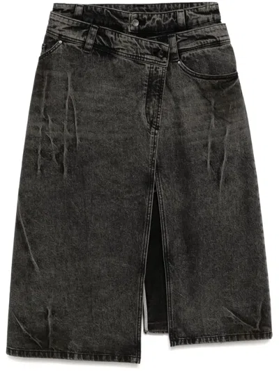 Jnby Denim Skirt In Black