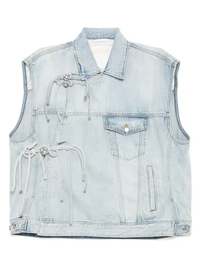 Jnby Denim Vest In Blue