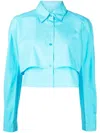 Jnby T-shirt Im Layering-look In Blue