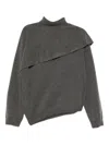 Jnby Double-layer Jumper In Gray