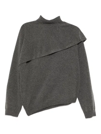 Jnby Double-layer Jumper In Gray