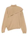 Jnby Double-layer Jumper In Neutral