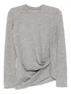 Jnby Draped T-shirt In Gray