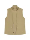Jnby Drawstring Cargo-pocket Vest In Neutral