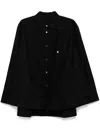 Jnby Drawstring Shirt In Black