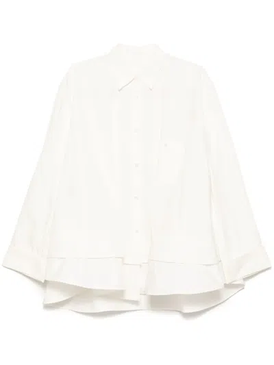 Jnby Drawstring Shirt In White