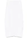 Jnby Drawstring Tapered Trousers In White