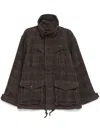 Jnby Drawstring-waist Jacket In Grey