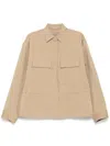 Jnby Elasticity Long-sleeves Jacket In Brown