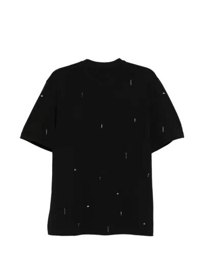 Jnby Embellished T-shirt In Black
