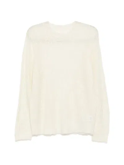 Jnby Embroidered Pullover In Neutral