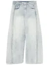 Jnby Extra Long Zip-up Jeans In Blue