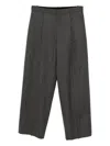 Jnby Fell Seam Trousers In Gray