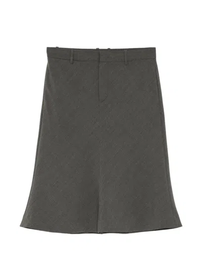 Jnby Flared Midi Skirt In Multi