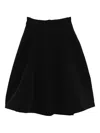 Jnby Flared Waist Skirt In Black