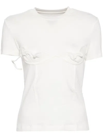 Jnby Floral Detailed T-shirt In White