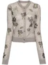 Jnby Floral-intarsia Cardigan In Neutrals