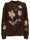Jnby Floral Pattern Sweatshirt In Brown