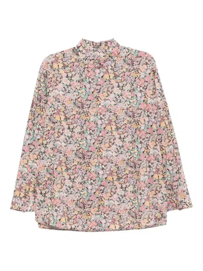 Jnby Floral-print Shirt In Pink