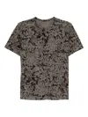 Jnby Floral-print T-shirt In Gray