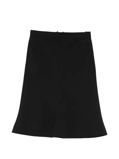 Jnby Fluted-hem Midi Skirt In Multi