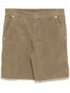Jnby Frayed-edge Short In ブラウン