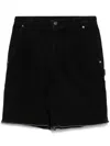 Jnby Frayed-edge Short In Black