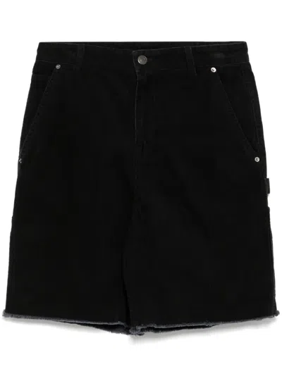 Jnby Frayed-edge Short In Black