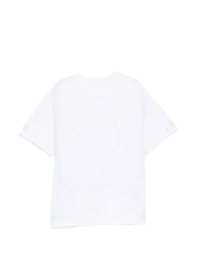 Jnby Fringed T-shirt In White