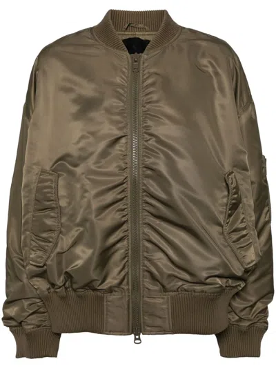 Jnby Front Zip Fastening Down Jacket In Neutrals
