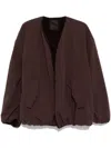 Jnby Gathered Jacket In Brown