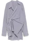 Jnby Gathered Oversize Shirt In Black