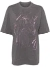 JNBY GRAFFITI STYLE LOOSE SHORT SLEEVE T-SHIRT