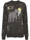 Jnby Graphic-embroidered Long-sleeved Jumper In Grey