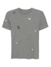 Jnby Graphic-embroidered T-shirt In Gray