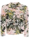 Jnby Graphic-print Blouse In Pink