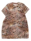 Jnby Graphic-print Dress In Brown