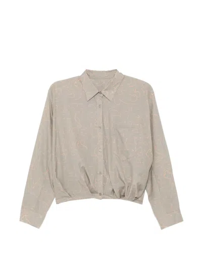 Jnby Graphic-print Shirt In Gray