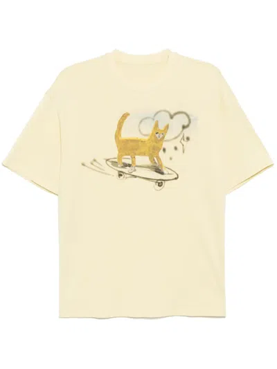 Jnby Graphic-print T-shirt In Yellow