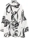 Jnby Graphic-print Windbreaker In White