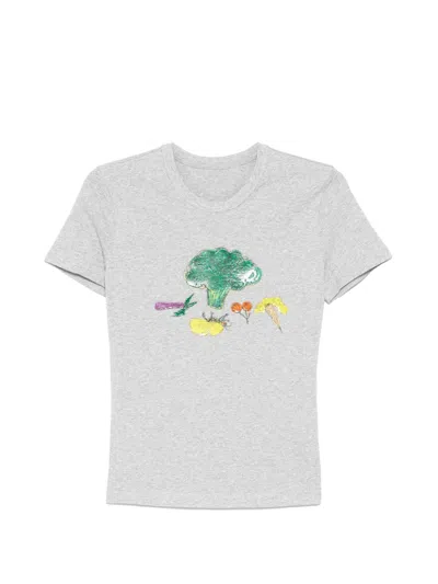 Jnby Graphic-print T-shirt In Gray