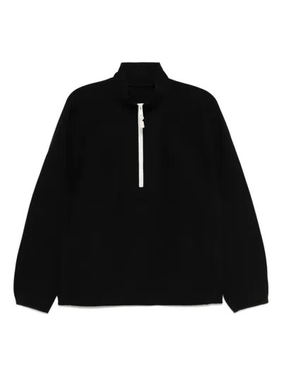 Jnby Half-zip Pullover In Black