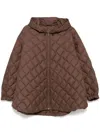 Jnby Hooded Down Jacket In Brown