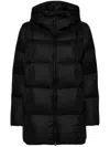 Jnby Hooded Puffer Jacket In Black