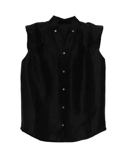 Jnby Jacquard Shirt In Black